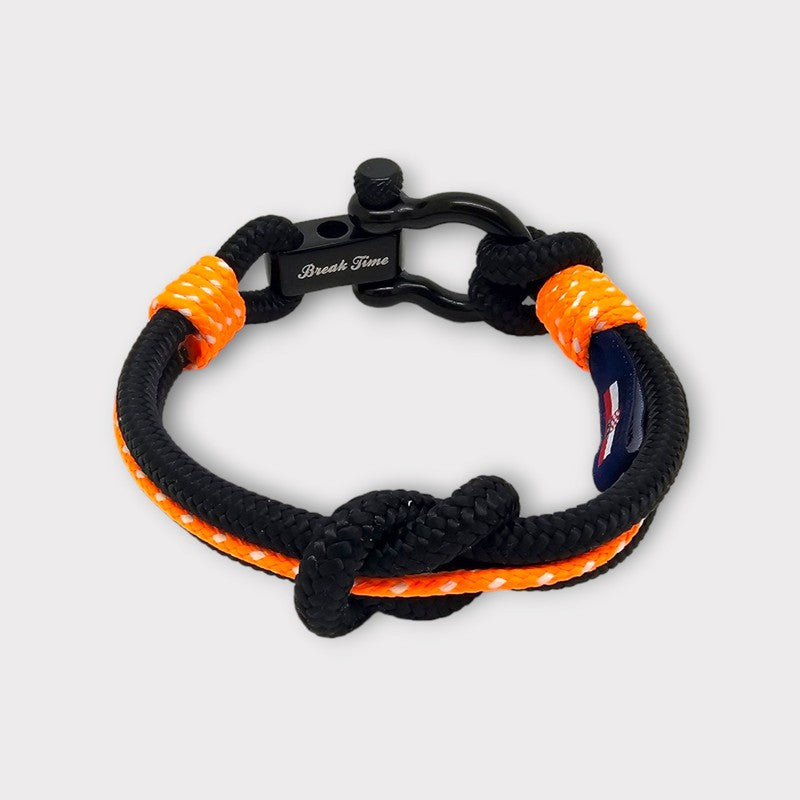 CORSAIR Big Shackle Bracelet Black Orange