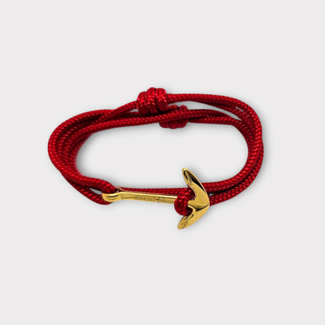 YACHT CREW medium anchor bracelet red