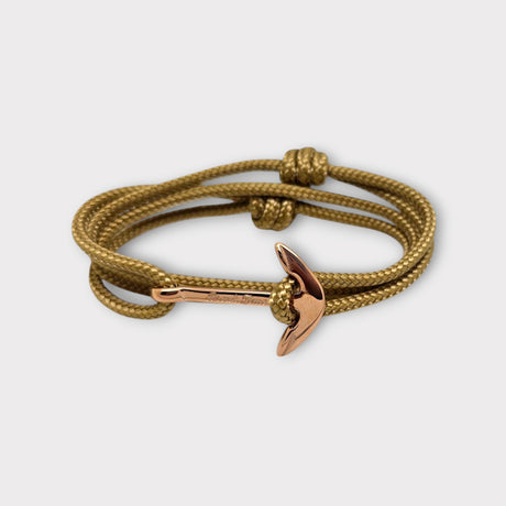 YACHT CREW mittelgroßes Ankerarmband gold