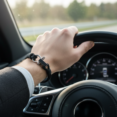 ROYAL mini shackle bracelet black