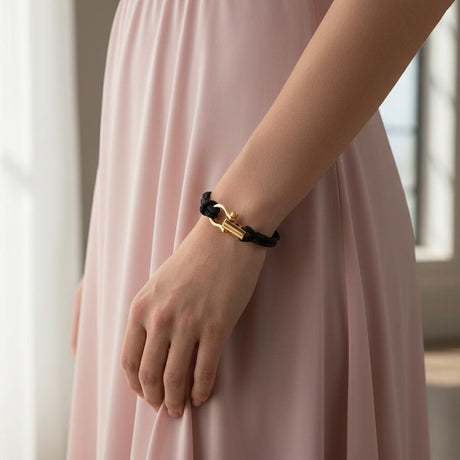 ROYAL mini shackle bracelet black