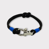 ROYAL mini shackle bracelet black blue
