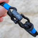 ROYAL mini shackle bracelet black blue