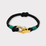 ROYAL mini shackle bracelet black green