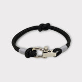 ROYAL mini shackle bracelet black grey