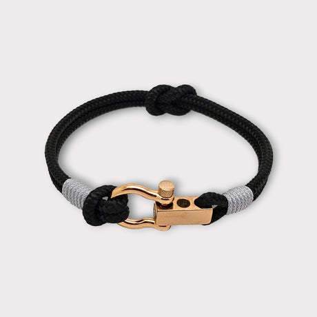 ROYAL mini shackle bracelet black grey