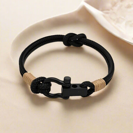 ROYAL mini shackle bracelet black light brown