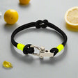 ROYAL mini shackle bracelet black neon yellow