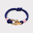 ROYAL mini shackle bracelet blue baby pink