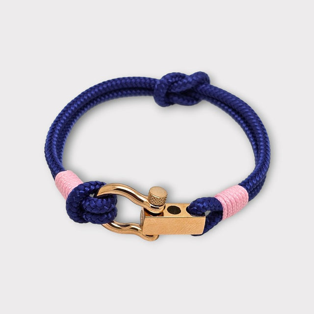 ROYAL mini shackle bracelet blue baby pink