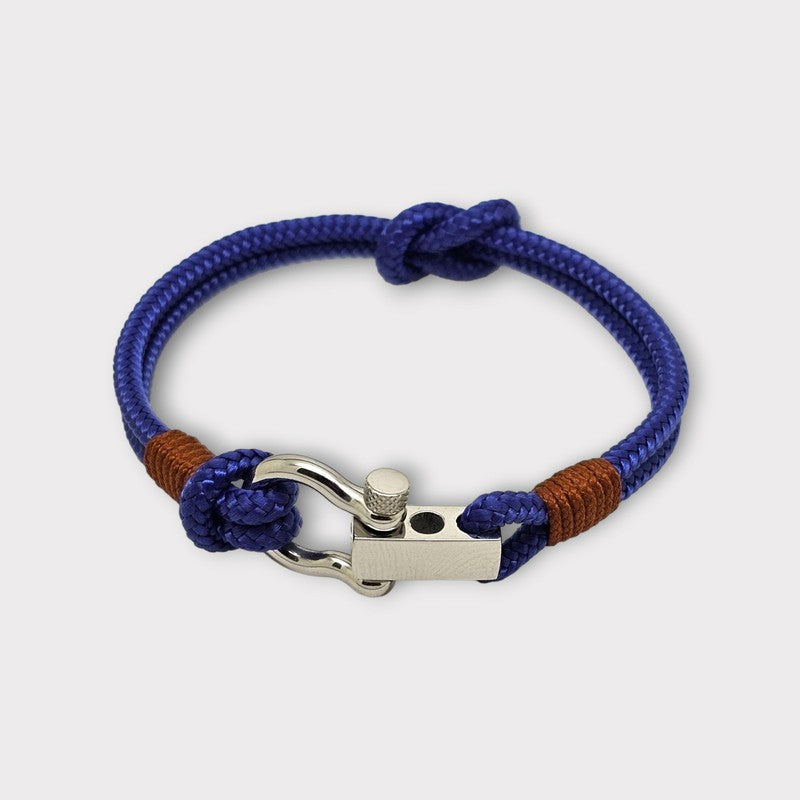 ROYAL mini shackle bracelet blue brown