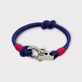 ROYAL mini shackle bracelet blue fuchsia