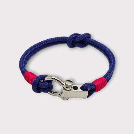 ROYAL mini shackle bracelet blue fuchsia