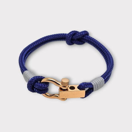 ROYAL mini shackle bracelet blue grey