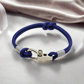 ROYAL mini shackle bracelet blue grey
