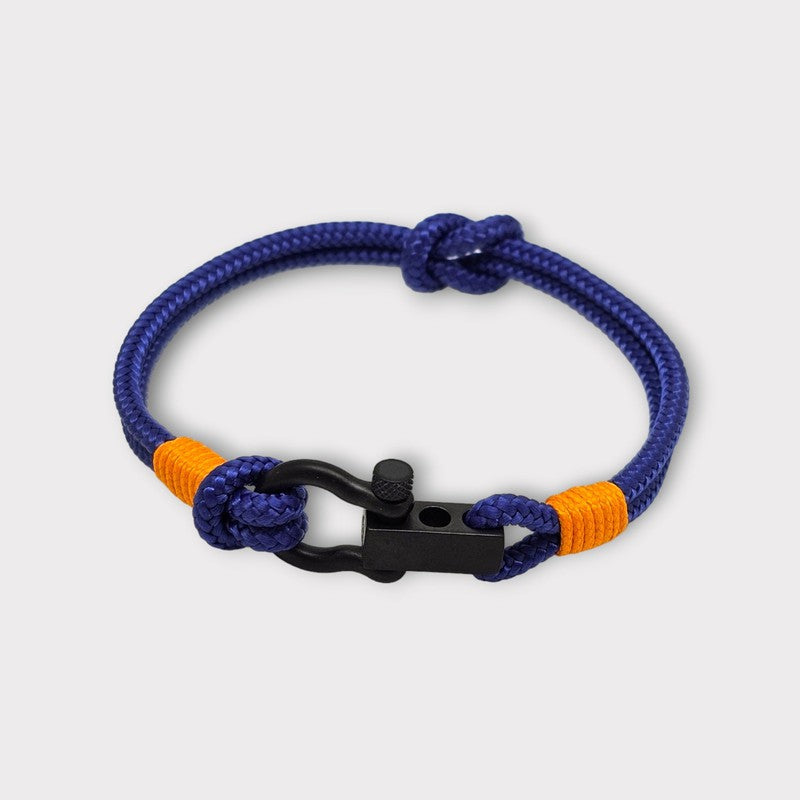 ROYAL mini shackle bracelet blue orange
