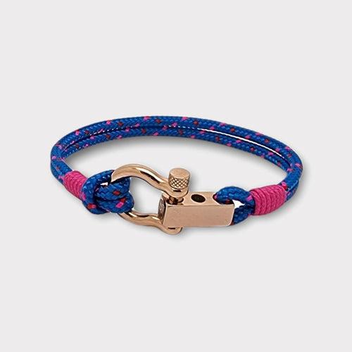 ROYAL mini shackle bracelet blue pink