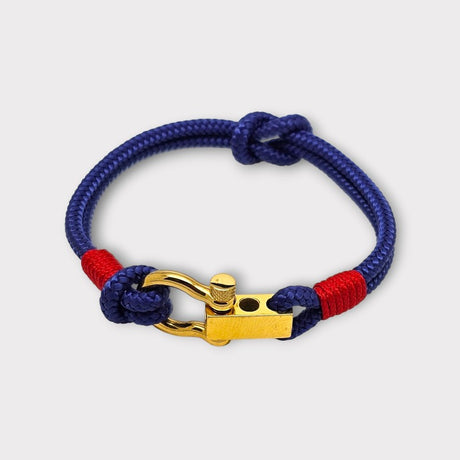 ROYAL mini shackle bracelet blue red