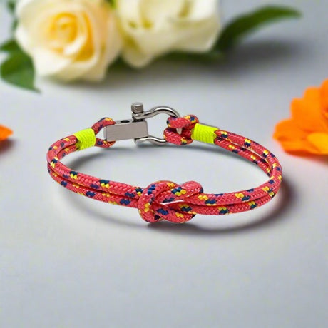 ROYAL mini shackle bracelet coral yellow