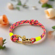 ROYAL mini shackle bracelet coral yellow