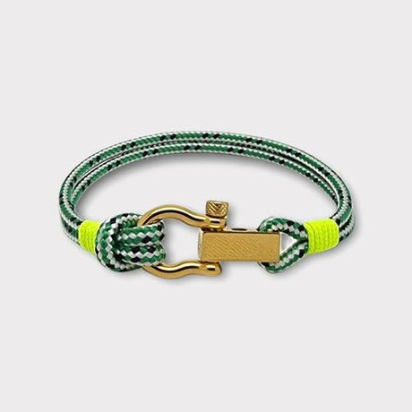 ROYAL mini shackle bracelet green yellow