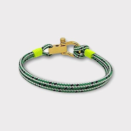 ROYAL mini shackle bracelet green yellow