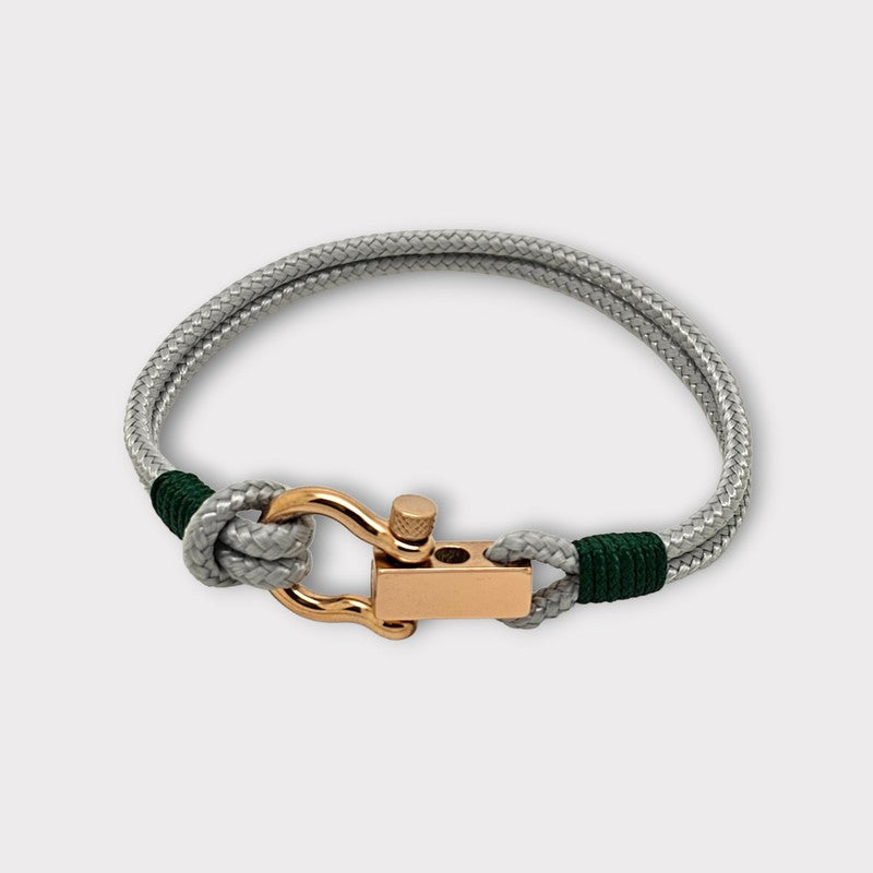 ROYAL mini shackle bracelet grey dark green