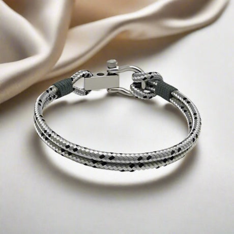 ROYAL mini shackle bracelet grey mix