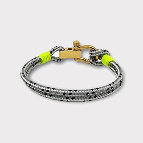 ROYAL mini shackle bracelet grey mix yellow