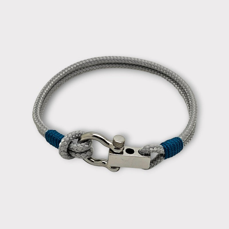 ROYAL mini shackle bracelet grey teal