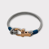 ROYAL mini shackle bracelet grey teal