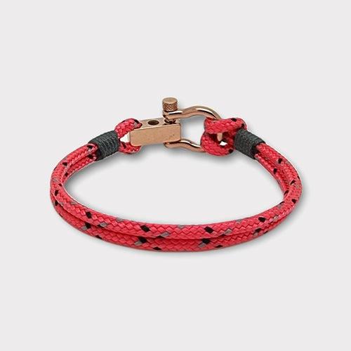 ROYAL mini shackle bracelet pink mix grey