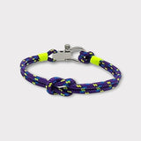 ROYAL mini shackle bracelet purple mix yellow