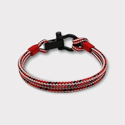 ROYAL mini shackle bracelet red mix