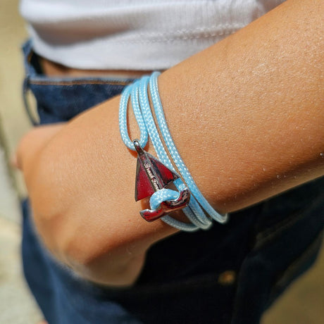 SAILOR mini boat bracelet baby blue