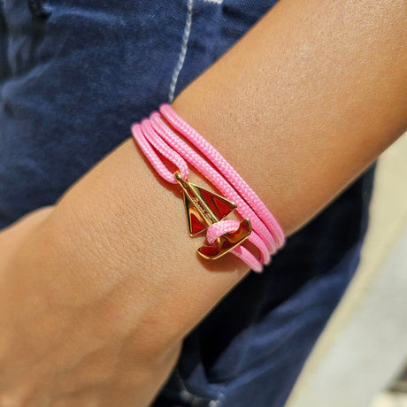 SAILOR mini boat bracelet baby pink