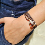 SAILOR mini boat bracelet brown