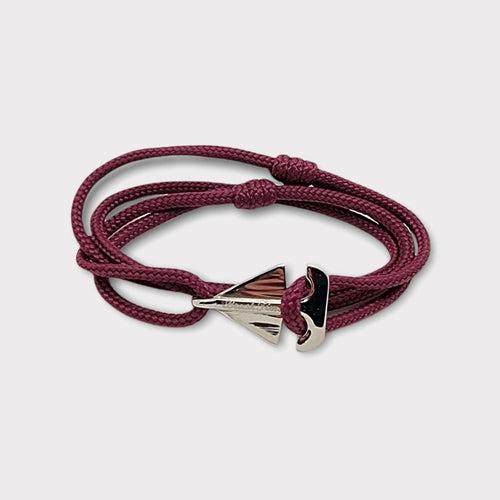 SAILOR mini boat bracelet burgundy