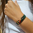 SAILOR mini boat bracelet dark green