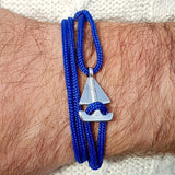 SAILOR mini boat bracelet electric blue