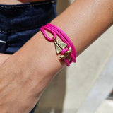 SAILOR mini boat bracelet fuchsia