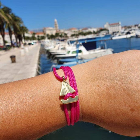 SAILOR mini boat bracelet fuchsia