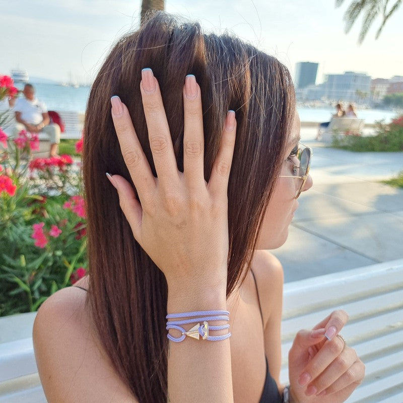 SAILOR mini boat bracelet lavender purple