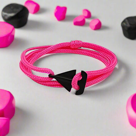 SAILOR mini boat bracelet neon pink