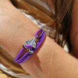 SAILOR mini boat bracelet neon purple