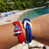 SAILOR mini boat bracelet red