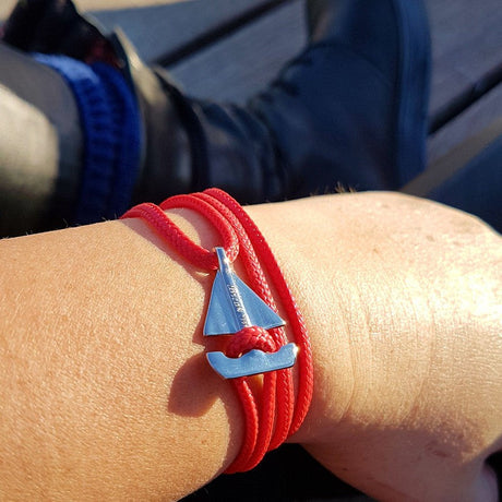 SAILOR mini boat bracelet red