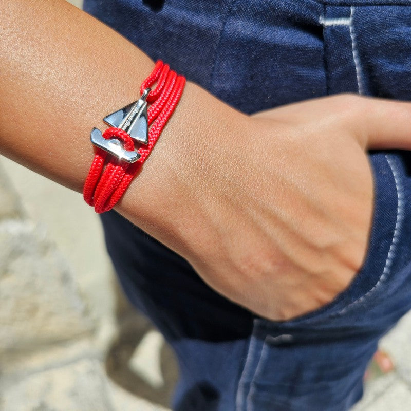 SAILOR mini boat bracelet red