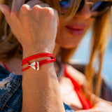 SAILOR mini boat bracelet red