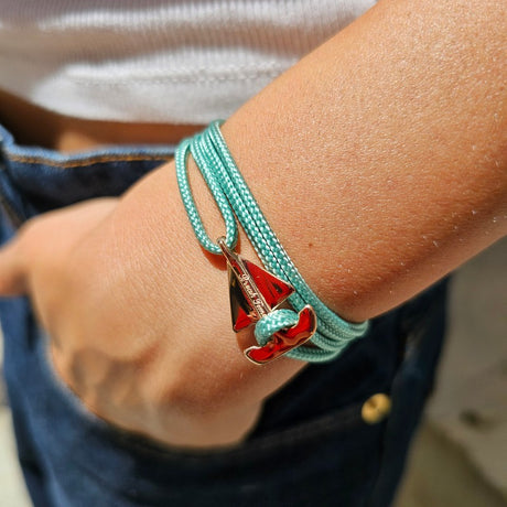 SAILOR mini boat bracelet sea green